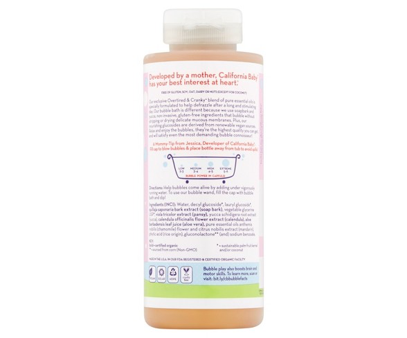 California Baby Over Tired and Cranky Bubble Bath - 13oz