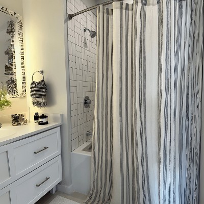 Olive & Linen Soho Supersoft Shower Curtain