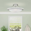 Livex Lighting Newburgh 3 - Light Semi-Flush Mount in  Brushed Nickel - 2 of 4