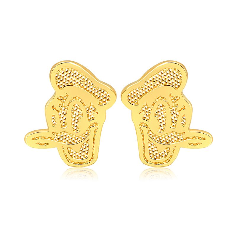 Disney Classics Donald Duck 14k Gold Stud Earrings, 1 of 7