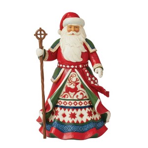 Jim Shore 10.0 Inch Christmas Legends 16Th Annual Laplander Santa Santa Figurines - 1 of 3