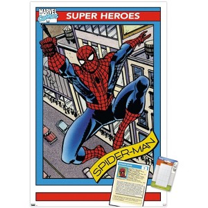 Trends International Marvel Trading Cards - Spider-Man Unframed Wall Poster Prints - 1 of 4
