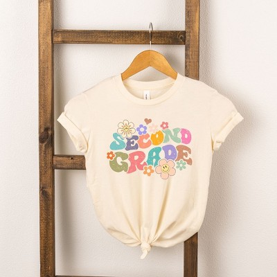 The Juniper Shop Second Grade Flowers Girls' Short Sleeve Tee