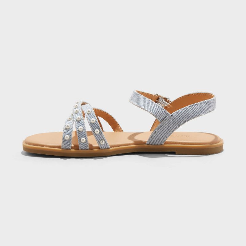 Kids' Cassie Ankle Strap Pearl Sandals - Cat & Jack™, 3 of 17
