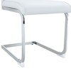 NicBex Luxury Arch Dining Chairs, Faux Leather High Resilience with Silver Metal Legs, Side Chairs for Kitchen Office - 4 of 4