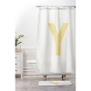 Deny Designs April Lane Art Block Monogram Memory Foam Bath Mat - 4 of 4