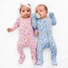 Bellabu Bear Baby Milk and Cookies Pink Bamboo Convertible Footie - 4 of 4