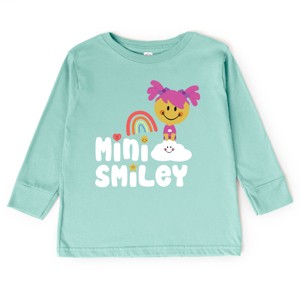 The Juniper Shop Mini Smiley Rainbow Cloud Aria Toddler Long Sleeve Tee - 1 of 4