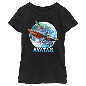 Girl's Avatar: The Way of Water Tulkun Ride Logo T-Shirt - 1 of 4