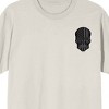 Skull American Flag Adult Sand Crew Neck Short Sleeve T-shirt - 2 of 4