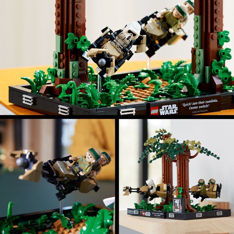 LEGO Star Wars Endor Speeder Chase Diorama Collectible Building Set 75353, 3 of 8