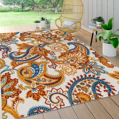 Circus Medallion High-low Indoor/outdoor Rug Area Rug - Jonathan Y : Target