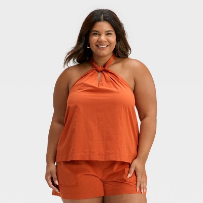 Women's Knotted Halter Top - Universal Thread™