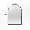 20"x30" Arched Bathroom Mirror, Metal Frame Wall Mirror with Shatterproof HD Glass, Easy Wall Mount Design - Cuddlewood - 4 of 4