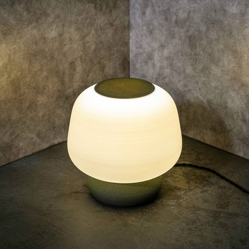 10" Mushroom Modern Classic Plant-Based PLA 3D Printed Dimmable LED Table Lamp - JONATHAN Y, 5 of 9