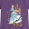 Girls' - Disney - Cinderella Collage Fitted Short Sleeve Graphic T-Shirt - 2 of 4