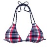 Women's Plaid Triangle Bikini Swimsuit Top - LASCANA - 4 of 4