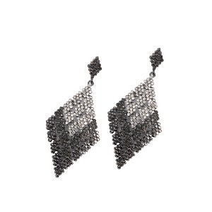 SOHI Women's Ombre Rhombus Drop Earrings - 1 of 4