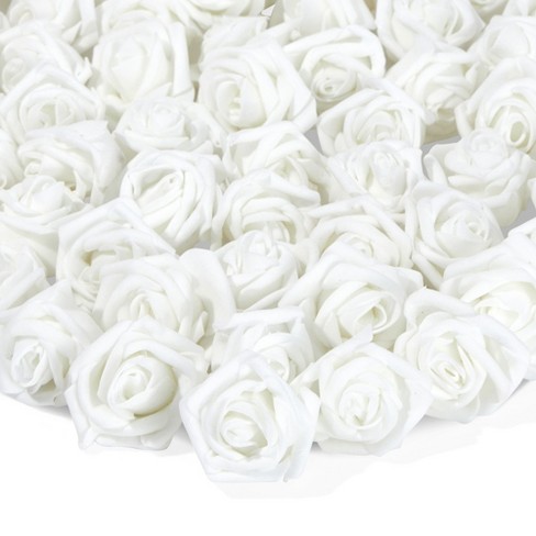 200 Pack Black Roses Artificial Flowers for Decoration, Stemless Fake Foam  Rose Heads for Bridal Shower, Wedding (2 Inches) 