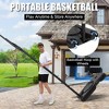 Probe Hues Basketball Hoop Outdoor 5.58-10ft, Portable System with Telescoping Handle - 2 of 3