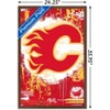 Trends International NHL Calgary Flames - Maximalist Logo 23 Framed Wall Poster Prints - 3 of 4