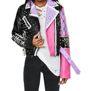 Women's Sheeba Graphic Moto Jacket - AZALEA WANG - 1 of 4