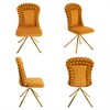 GDFStudio Dillon Modern 21.06“ Velvet Upholstered Swivel Chair with Iron Tube Legs(Set of 2) - 4 of 4