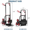 Stair Climbing Cart - 330lb Heavy Duty Hand Truck with 6 Wheels, Telescoping Handle & 2 Elastic Ropes - Home, Office, Warehouse, Shopping Use - 2 of 4