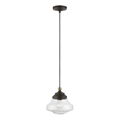 Livex Lighting Avondale 1 - Light Pendant in  Bronze/Antique Brass