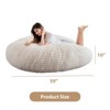 MAXYOYO 3 in 1 Giant Bean Bag Chair for Adult, High-Density Foam Filling, Convertible Sofa Bed, Beige - 2 of 4