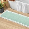 Indoor Modern Washable Area Rugs with Scalloped Print, Ultra Thin Non Slip Throw Carpet for Bedroom Living Room - 4 of 4