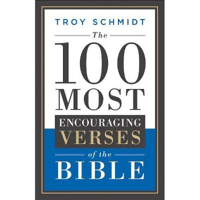 The 100 Most Encouraging Verses of the Bible - by  Troy Schmidt (Paperback)