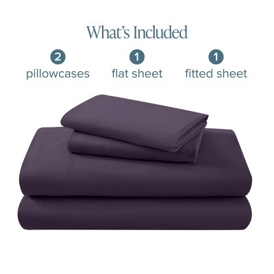 100% Cotton Flannel Sheet Set by Bare Home