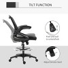GlasFlength Task and Office Chairs Adjustable Office Chair Ergonomic Swivel Chair Computer Arm Chair for Long Sitting, Black, 25.25"*23.5"*49.5" - 3 of 4