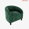 Accent Chair Living Room Chairs Boucle Barrel Chairs Round Armchairs for Bedroom Waiting Room Office Reception Chairs - 2 of 4