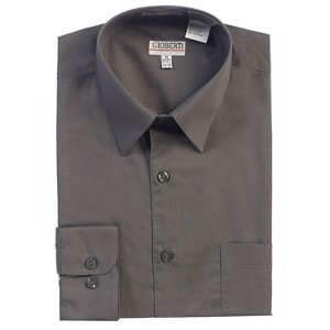 Gioberti Men's Long Sleeve Solid Dress Shirt - 1 of 2