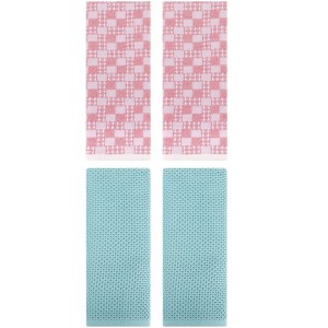 REGALWOVEN 4 Pcs Soft Absorbent Comfortable Waffle Design Hand Towel - 1 of 4