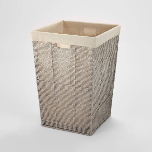 Paper rope store laundry basket