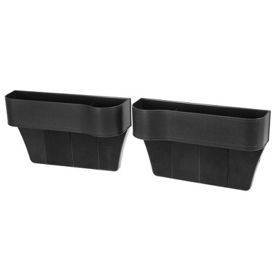 Unique Bargains Car Seat Crevice Storage Driver Passenger Side Gap Box  Organizer Black