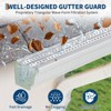 Gutter Guard, Leaf Guards for Gutters, 5 in Width, Total Length, 0.275 in Hole Diameter & 0.02 in Thick Fits Any Roof or Gutter Type - 4 of 4