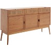 Suri 3 Drawer 3 Door Side Board - MED5004 - Natural - Safavieh - 3 of 4