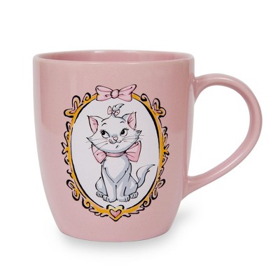 Silver Buffalo Disney The Aristocats Marie Cat In Paris Because I'm A Lady  White & Pink Ceramic Coffee Mug