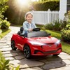 Qaba 12V Licensed Ford Mustang Mach-E Electric Car, Kids Ride On Car with Remote Control, Adjustable Speed, LED Light, Music, Suspension, Red - 2 of 4