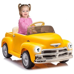 12V Kids Ride On Car, Licensed Chevrolet 3100 Pickup Battery Powered Electric Vehicle with Remote Control - 1 of 4