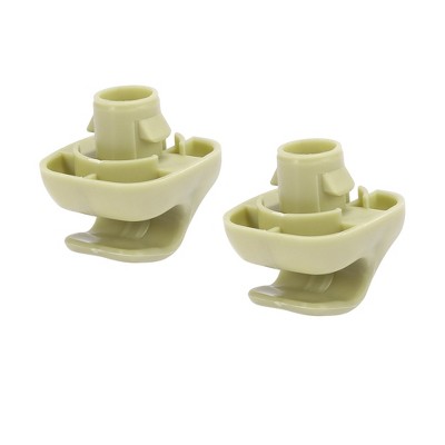 Unique Bargains Car Sun Visor Hook Clip Retainer 88217S04003ZA for Honda Civic 96-08 Beige 2 Pcs