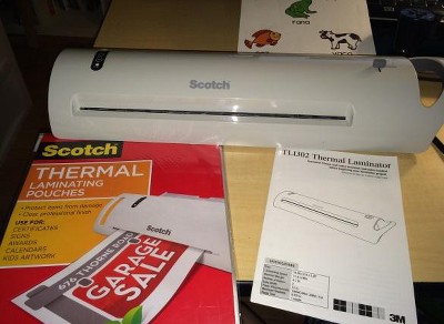 Scotch Dry Erase Thermal Laminating Pouches TP3854-50DE, 8-15/16