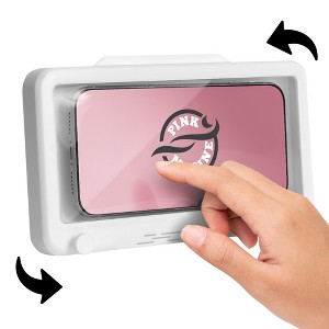Urban Sombrero Pink Marine Waterproof Shower Phone Holder - Full Rotation - 1 of 4