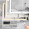 HBEZON Medicine Cabinet with Mirrors and Lights, Recess/Wall Mount LED Bathroom Cabinet, Defogger, Dimmable, Aluminum, Silver - 4 of 4