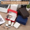 Unique Bargains PU Leather Soft  Travel 2 Slot Watch 1 Necklace 1 Ring 2 Earrings Storage Case - 4 of 4