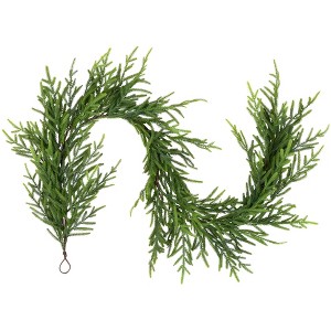 Northlight Norfolk Pine Artificial Christmas Garland - 6' x 10" - Unlit - 1 of 4